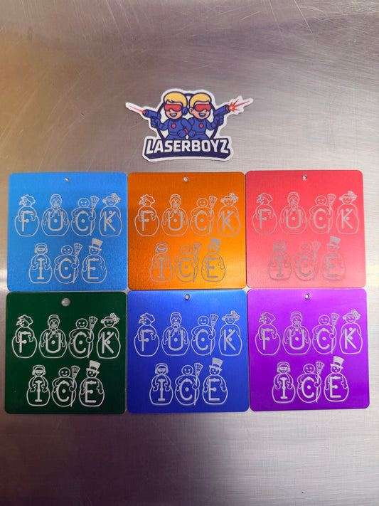 Anodized Aluminum  F Ice Snowmen